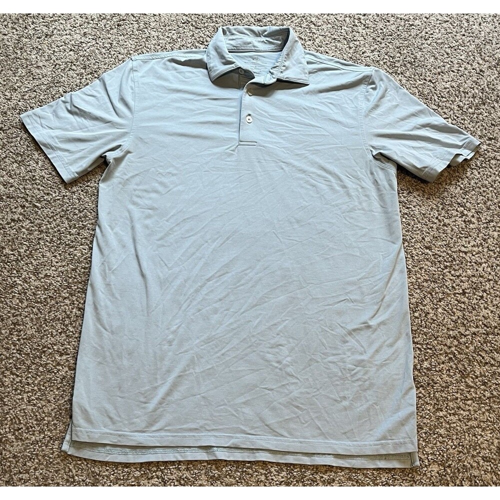 Men's Southern Tide Light Blue Small Stripe Brrr Performance Polo, Small